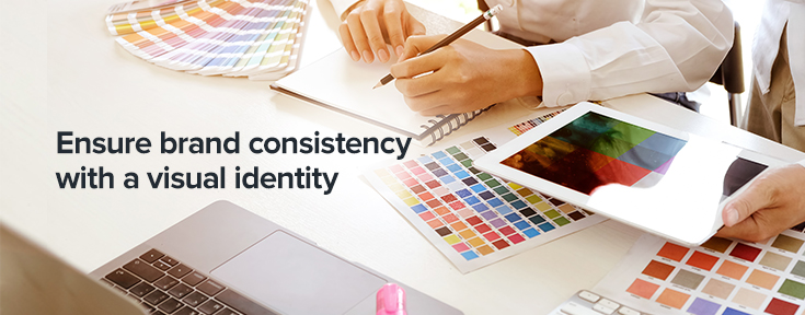 Ensure brand consistency with a visual identity