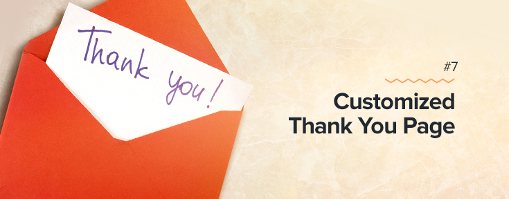Customized Thank You Page